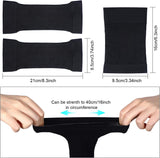 Plus Size Arm & Calf Compression Sleeves Set