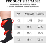 Plus Size Compression Socks Wide Calf