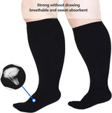 Plus Size Compression Socks Wide Calf