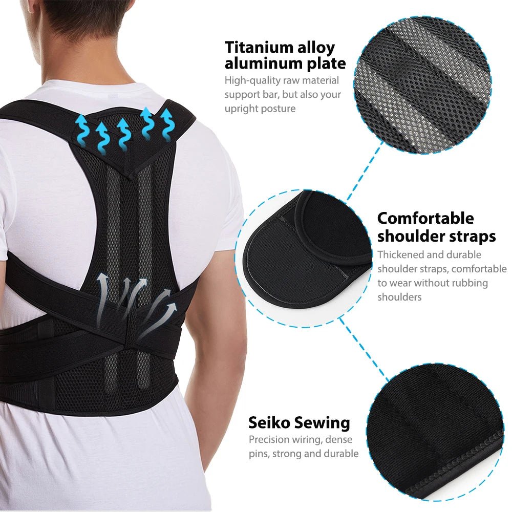 Posture Corrector Back Brace with Lumbar Support