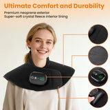 Rechargeable Heated Neck & Shoulder Wrap – 4 Heat Levels, Timer