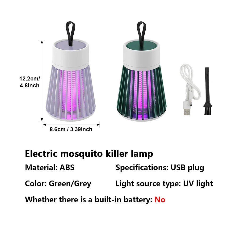 Rechargeable Mosquito Zapper Lamp -– USB Electric Bug Trap with LED Light