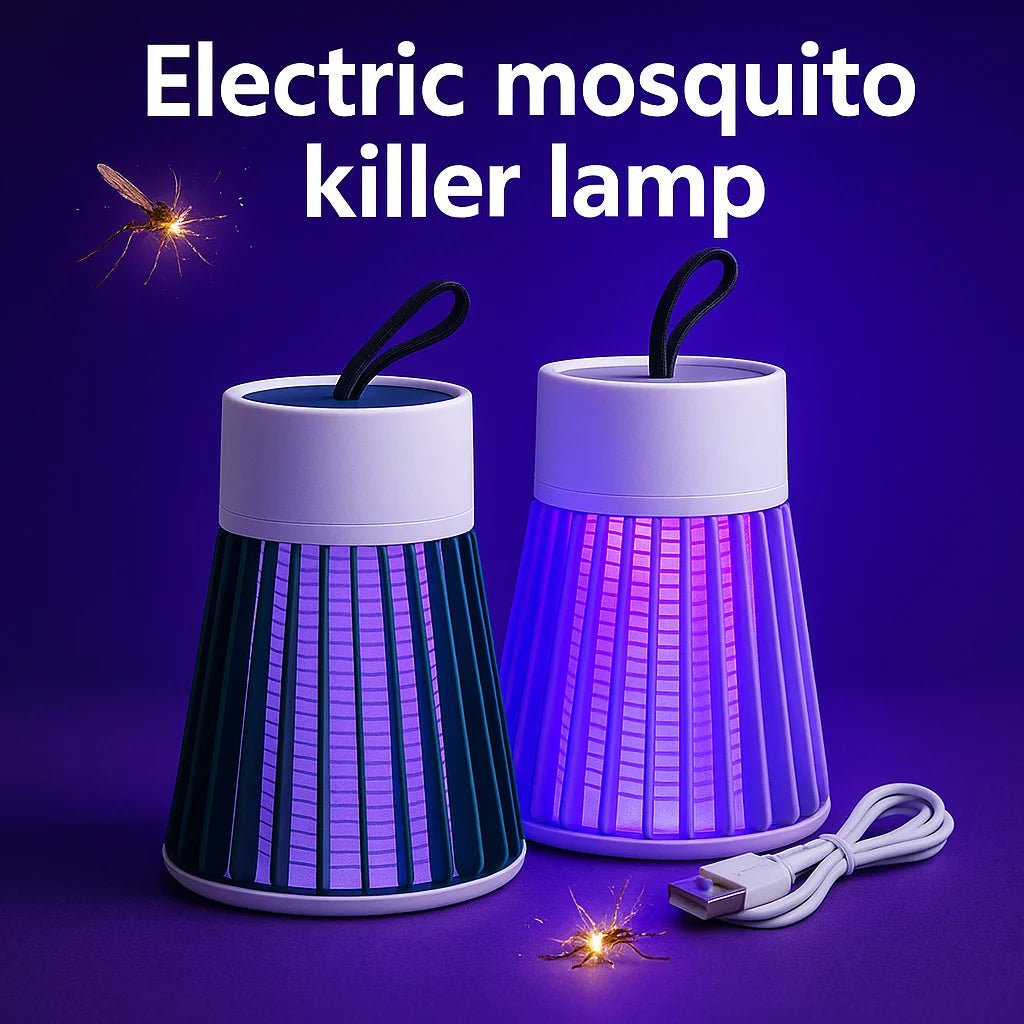 Rechargeable Mosquito Zapper Lamp -– USB Electric Bug Trap with LED Light