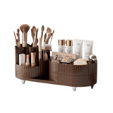 Rotating Cosmetics Storage Box - Two-Layer Rotating Makeup Organiser