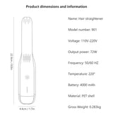 SILK Rolla Professional Portable Hair Straightener