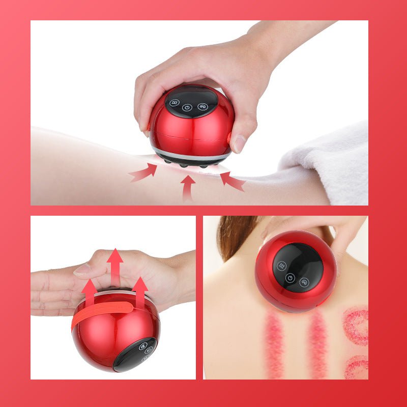 Smart Electric Cupping & Gua Sha Massager with Red Light Therapy & Magnetic Stones